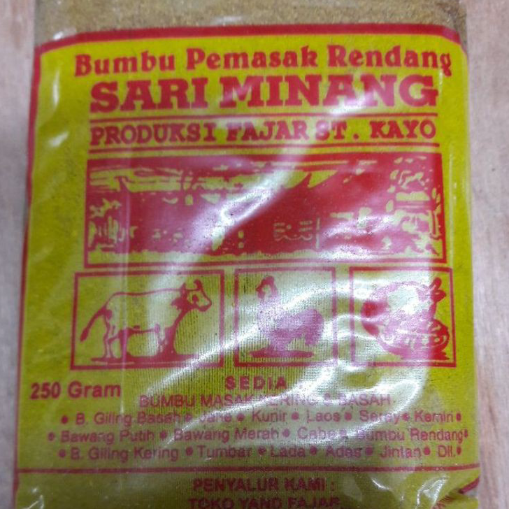 

➞✸✿ Bumbu Rendang Sari Minang 250 gr