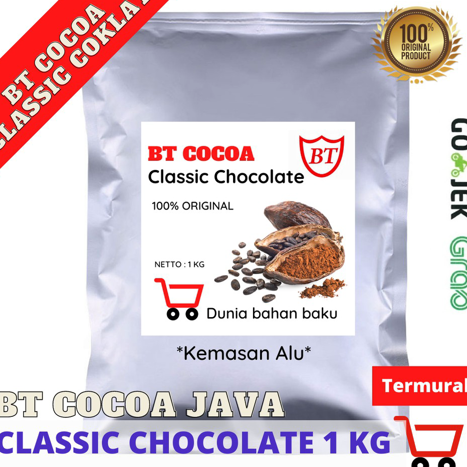 

Terkini BT COCOA JAVA CLASSIC POWDER BT 1000 A 1 kg coklat ASLI