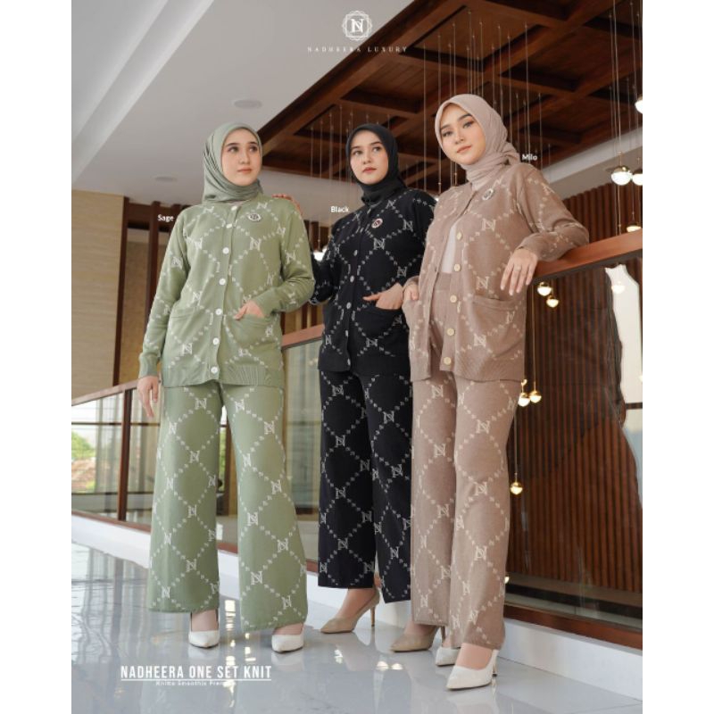 NADHEERA KNIT PANTS by Nadheera Luxury [ NEW - ND Pants Series ] Celana Nadheera Luxury