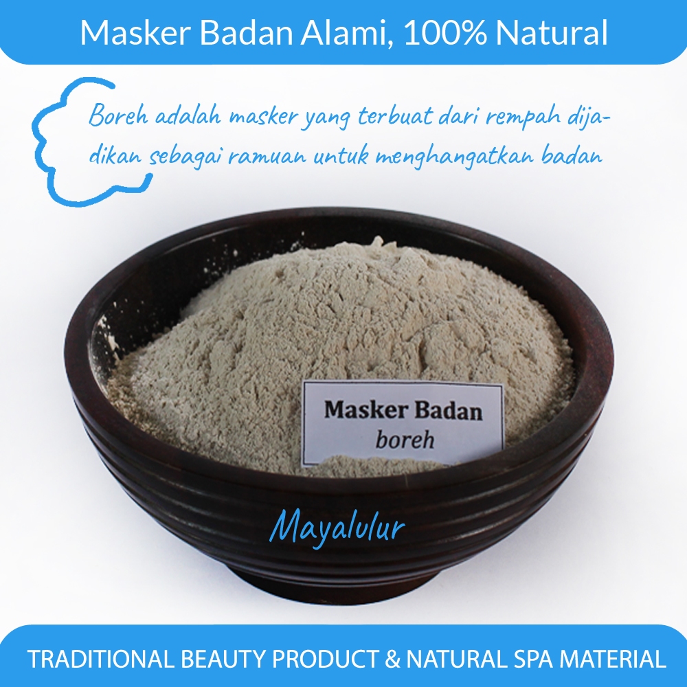 MASKER BADAN BOREH KILOAN / BODY MASK BOREH TRADISIONAL / MASKER BADAN ALAMI - 1KG