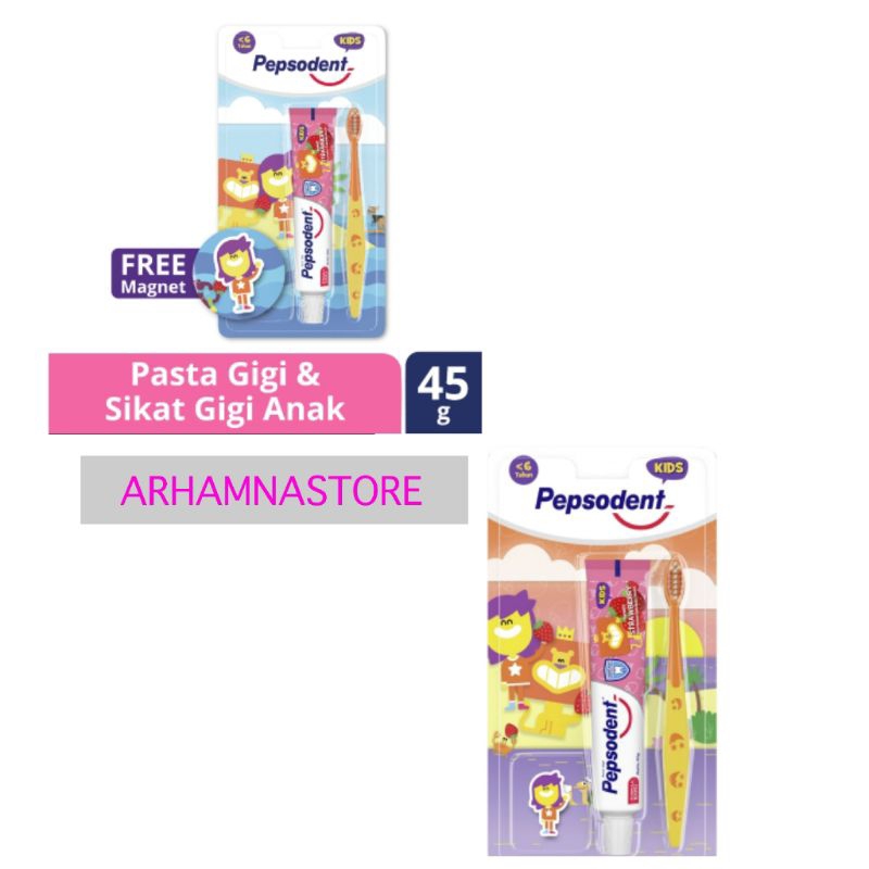 PEPSODENT Pasta Gigi dan Sikat Gigi Kids Spongebob/Patrick
