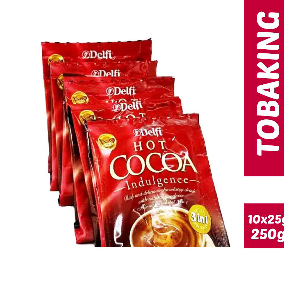 

VBKJ9655 9.9 BRANDS FESTIVAL Delfi Hot Cocoa Indulgence Minuman Serbuk Cokelat 10 x 25gr