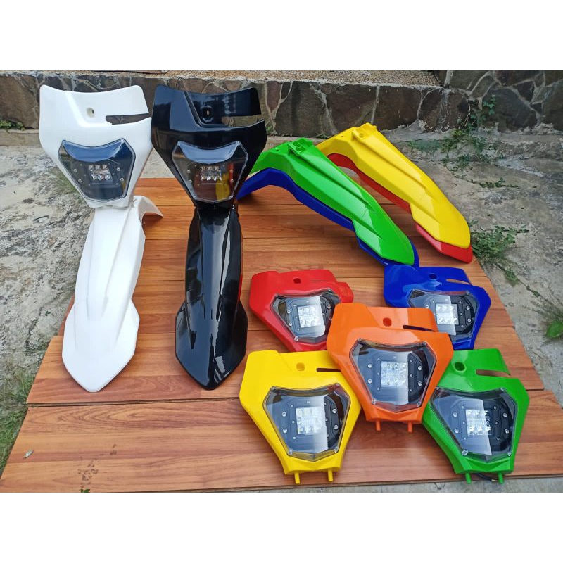 KTM 250 2017 2022 SPAKBOR DEPAN KTM250 COVER NOMER KTM 250 LAMPU DAYMAKER KTM 250 2017 2022 spakbor 