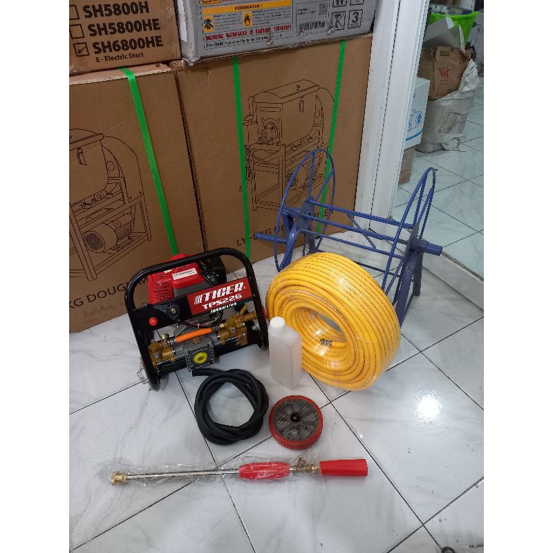 TIGER Steam Portable TPS226 2Tak - Selang 50 Meter - Gulungan