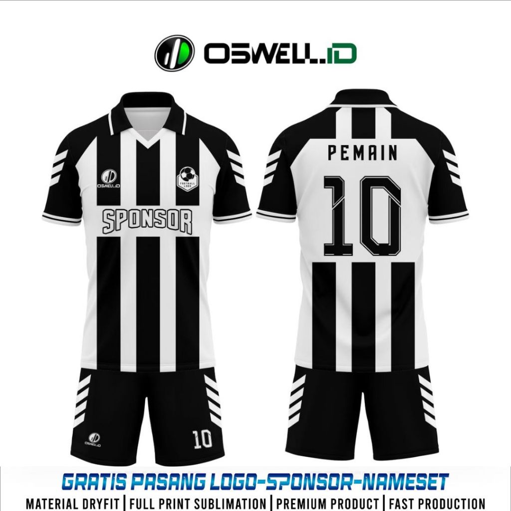 BAJU JERSEY FUTSAL DAN SEPAK BOLA FREE CUSTOM FULL PRINTING PREMIUM  [KODE OSWELL FO OS39]