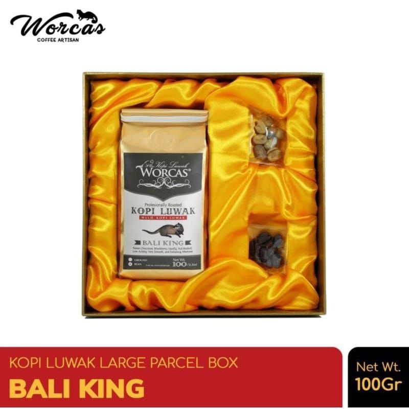 

WORCAS kopi luwak Liar Bali king 100g - large gift box