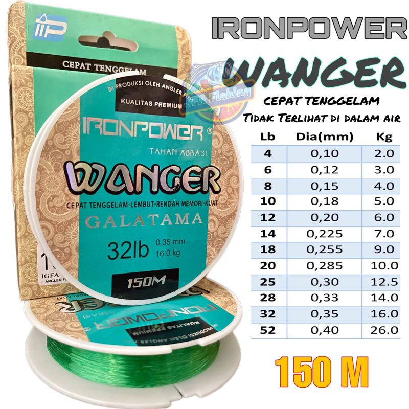 Senar Iron Power WANGER 150 Meter