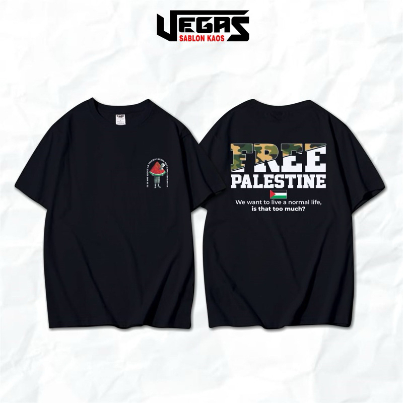 kaos free palestine | kaos free palestine murah