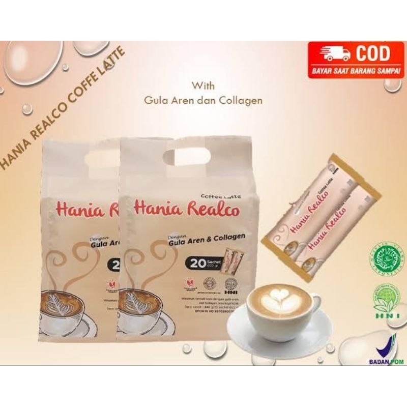 

COFFEE HANIA REALCO LATTE ISI 20 SUCHET