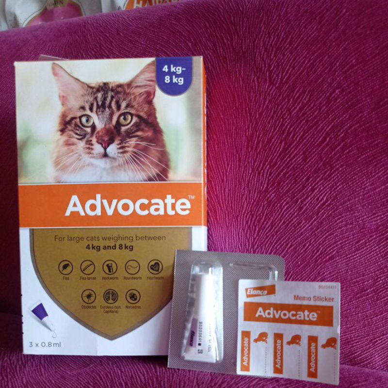 Advocate kucing / 4- 8 kg (UKURAN L)