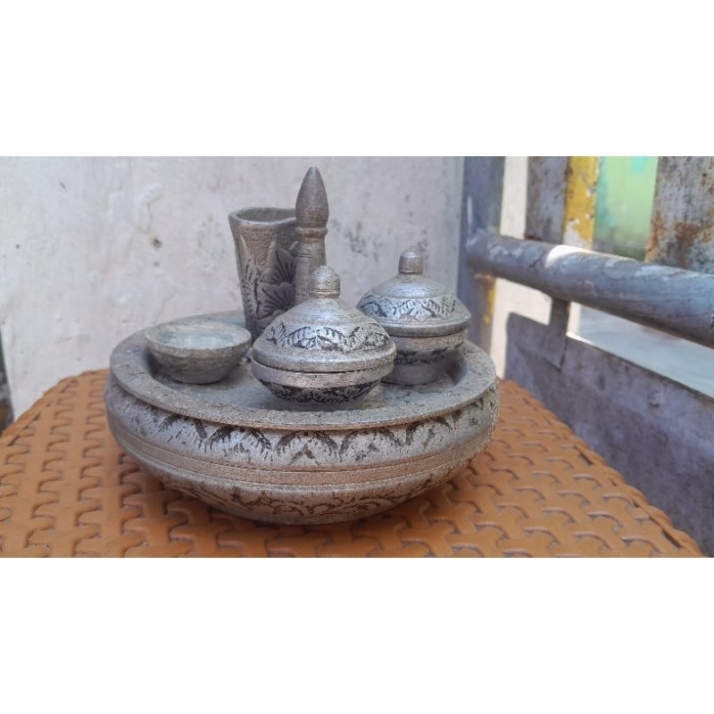 alat KINANGAN bahan alpaka asli jadul kuno antik