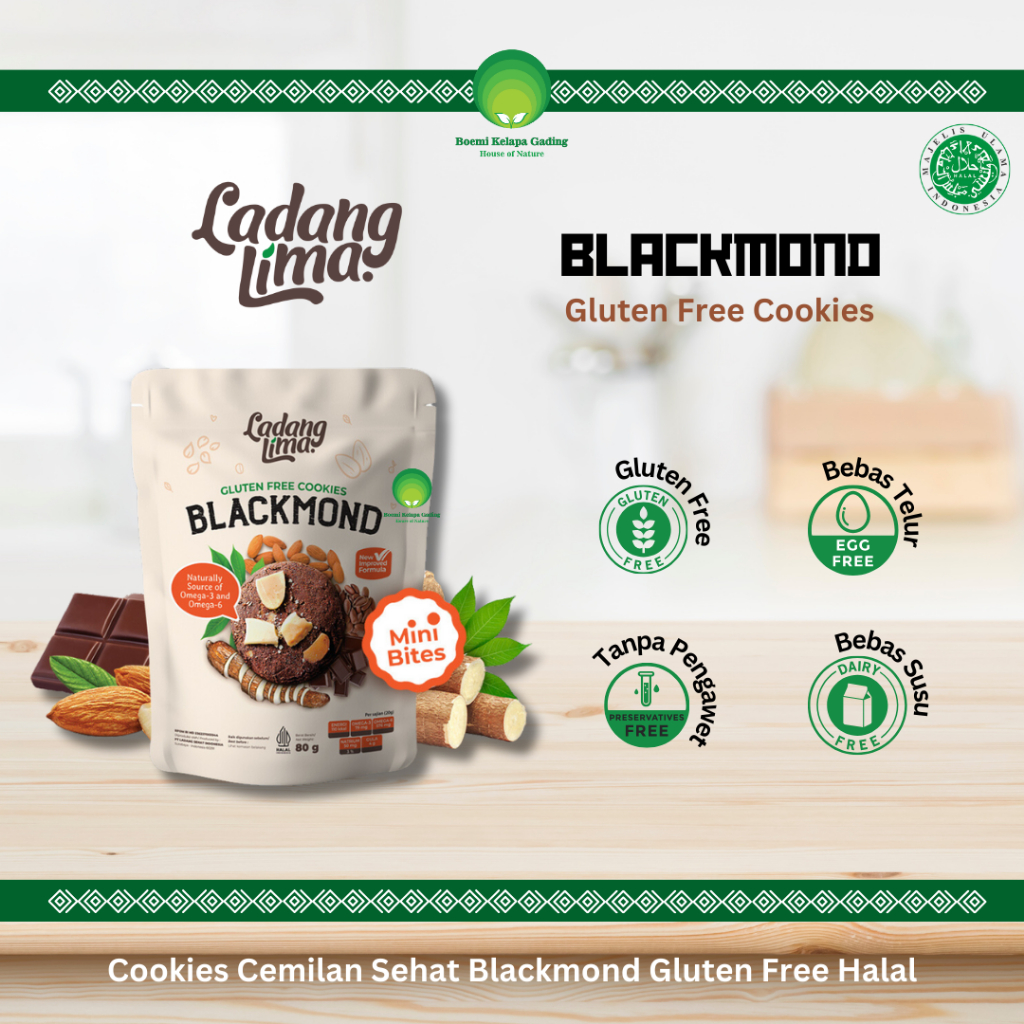 

Gluten Free Cookies Blackmond Mini Bites 80 Gram Cemilan Sehat Tanpa Pengawet Vegan Food Tinggi Serat Ladang Lima