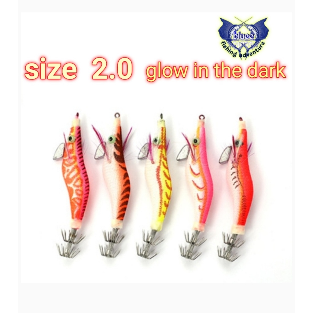 EGI 2.0 UMPAN CUMI MIRIP UDANG GLOW IN THE DARK