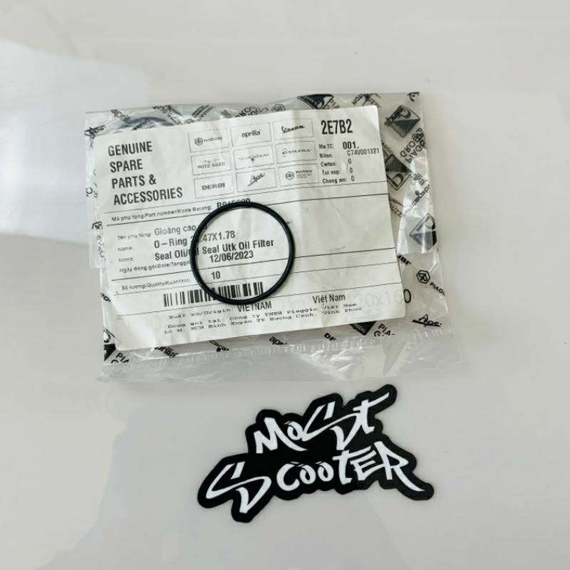 Seal O Ring Baut Tap Oli Vespa Matic Original
