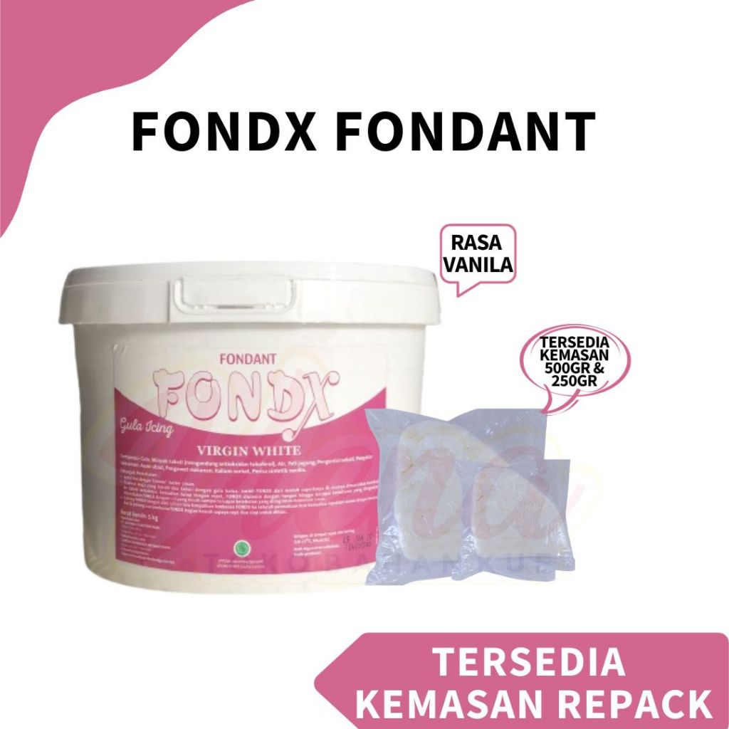 

Fondx Fondant Putih Vanilla REPACK 500GR