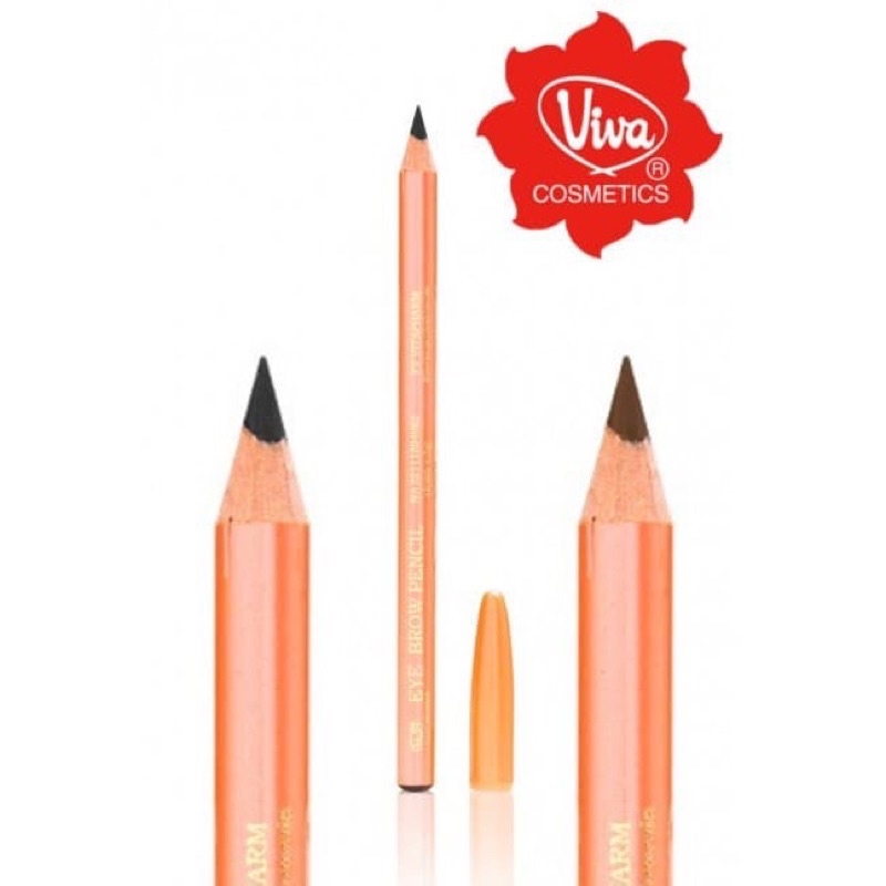 ☘️Qeis☘️ VIVA Eyebrow Pencil BLACK & BROWN ORIGINAL | Pencil Alis | Celak