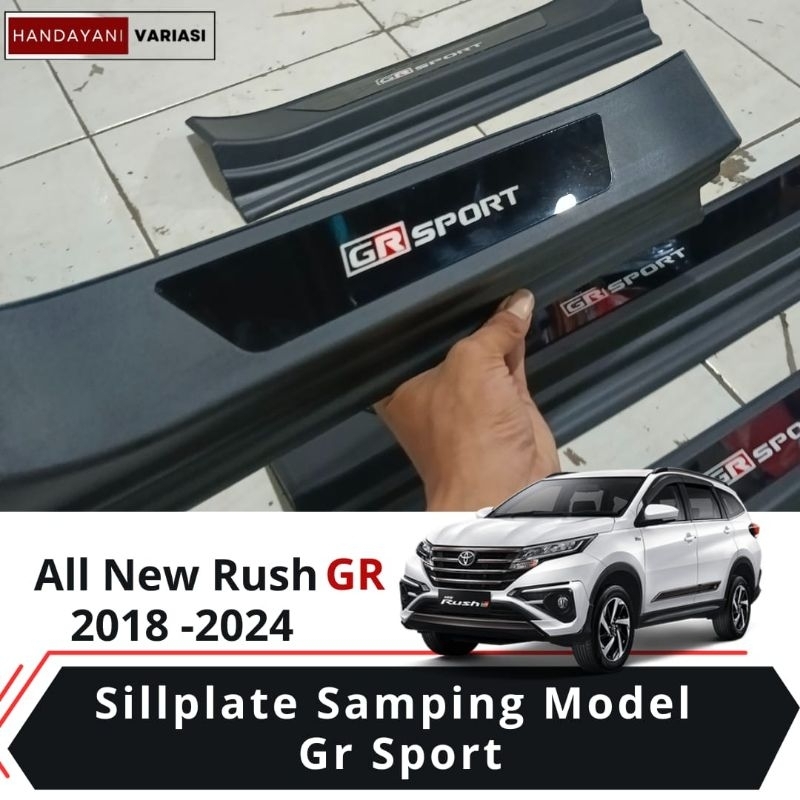 Sillplate Injakan Samping Mobil Toyota All New Rush 2018 2023 Injakan Samping Gr Sport