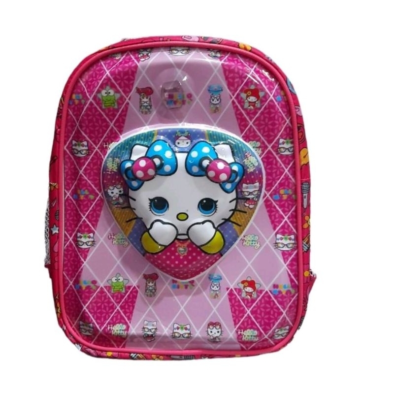 TAS SEKOLAH ANAK PEREMPUAN SD TK PAUD TAS HELLO KITTY 3D LED