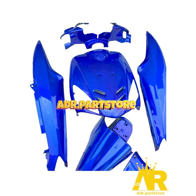 Cover body halus full set yamaha mio sporty mio smile 2003-2013 warna biru tua lembayung ungu
