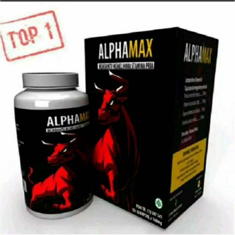 Alphamax Kapsul Asli Original Suplement Penambah Stamina Pria Permanen
