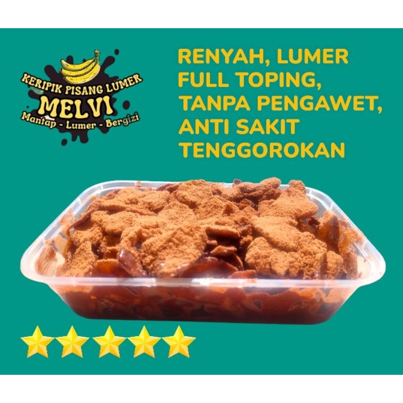 

PROMO!!KERIPIK PISANG NYOKLAT,LUMER,RENYAH