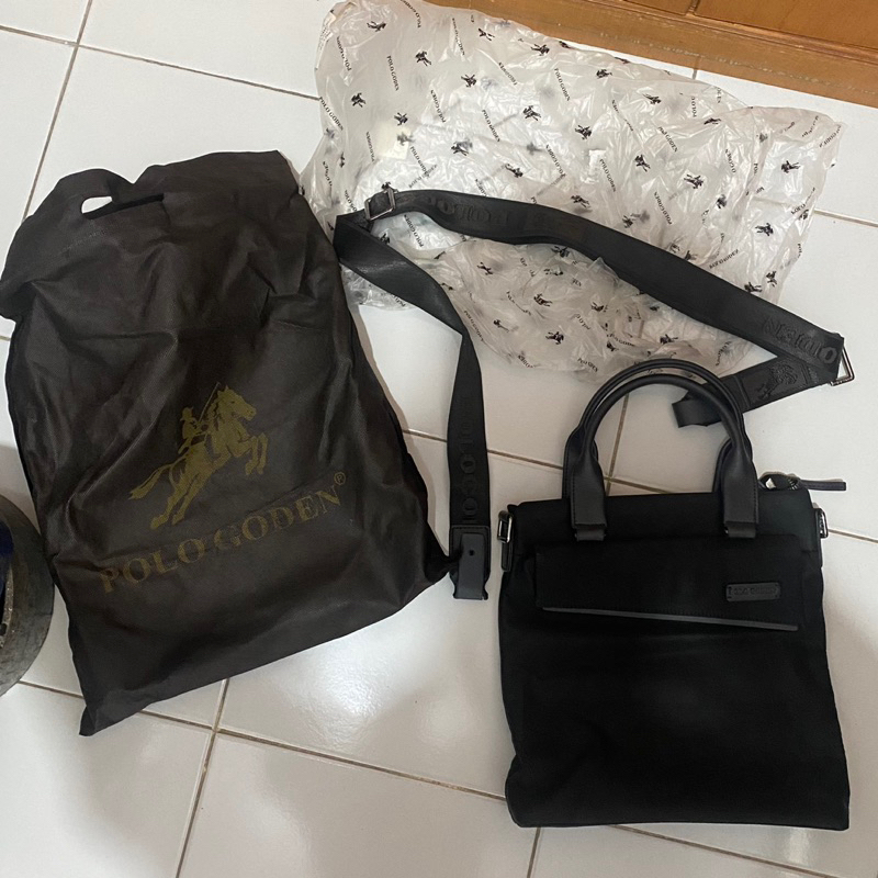 [Preloved] Polo Goden Tas Jinjing Slempang Laki Pria Sling Bag Men