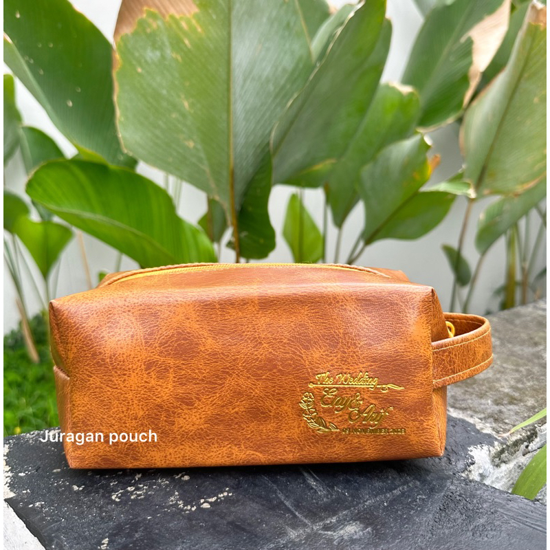(minimal order 100)pouch kulit pouch vintage souvenir pouch pernikahan kulit pouch pernikahan murah 
