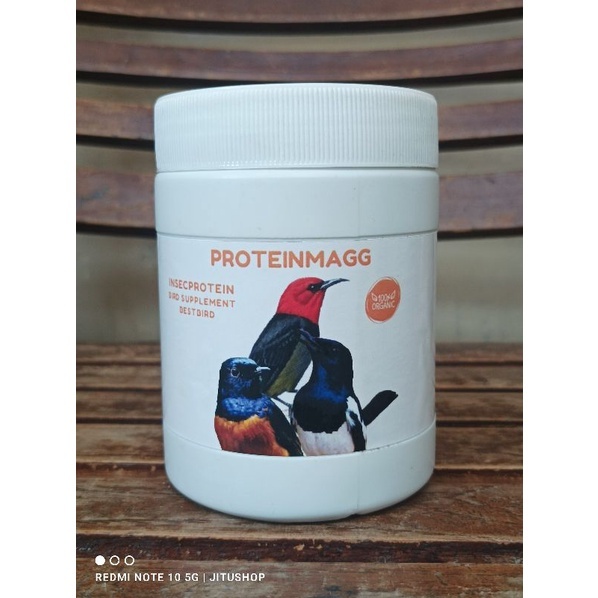 Proteinmagg Natural Protein Supplement untuk Burung Kicau Gacor dan Nyaring 250gr