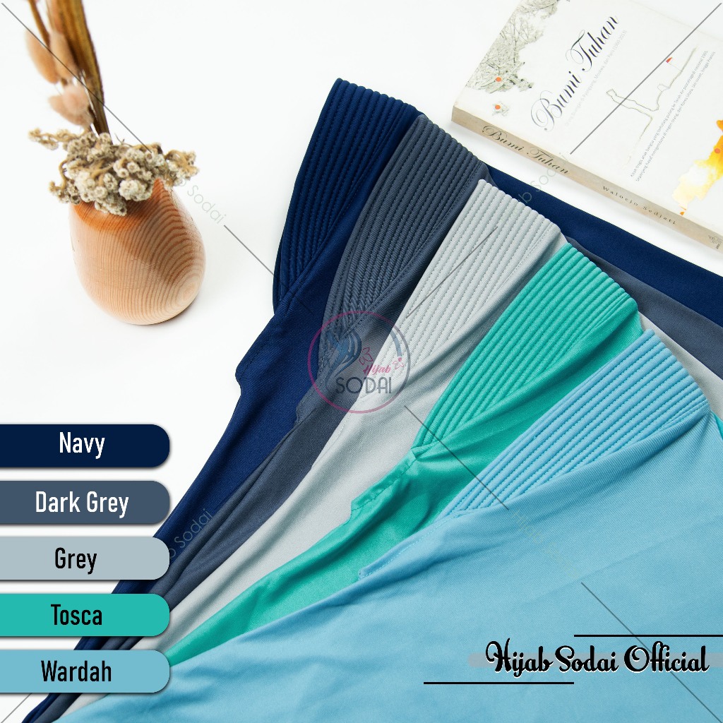 Bergo Instan Jumbo Syari Penguin Oval Jersey Spandek Premium XXL