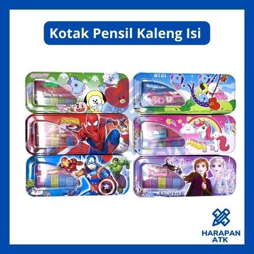 

KOTAK PENSIL KALENG ISI