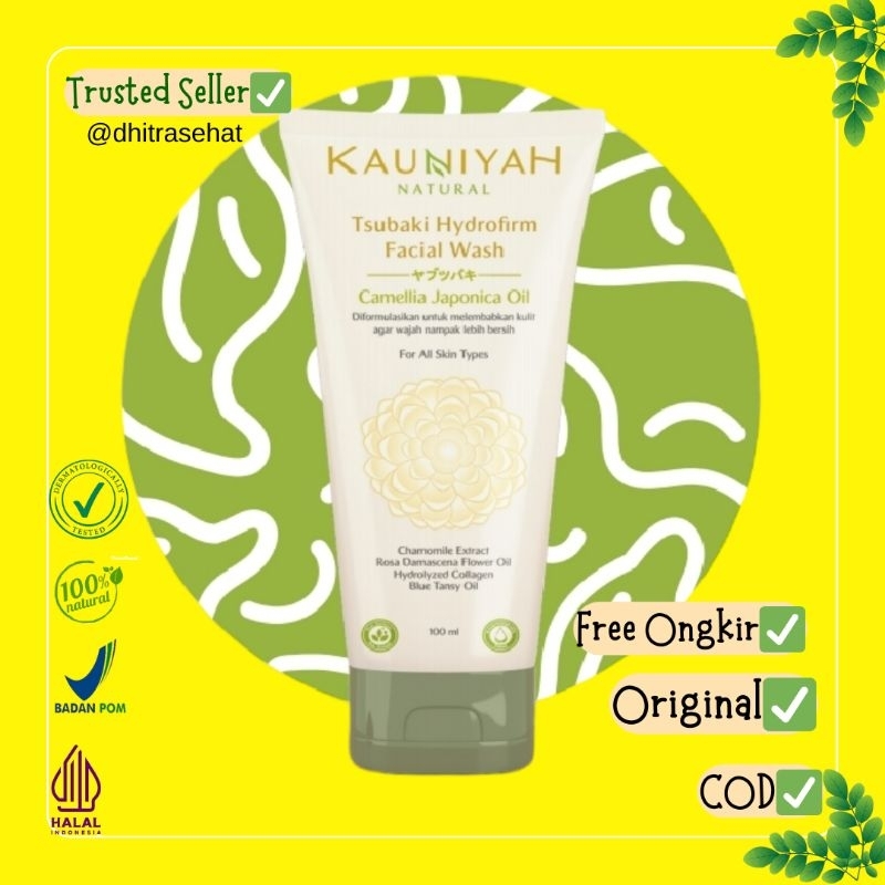 Facial Wash Kauniyah / Tsubaki Hydrofirm Facial Wash Camelia Japonica / Kauniyah Natural Skincare