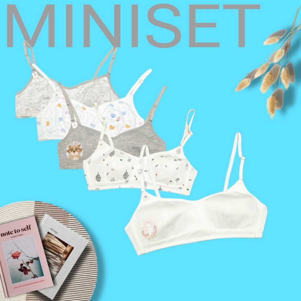 MINI SET/BRA/BH/BEHA WANITA PELAJAR NO KAWAT NEVADA STEP 2 ORIGINAL 100 %