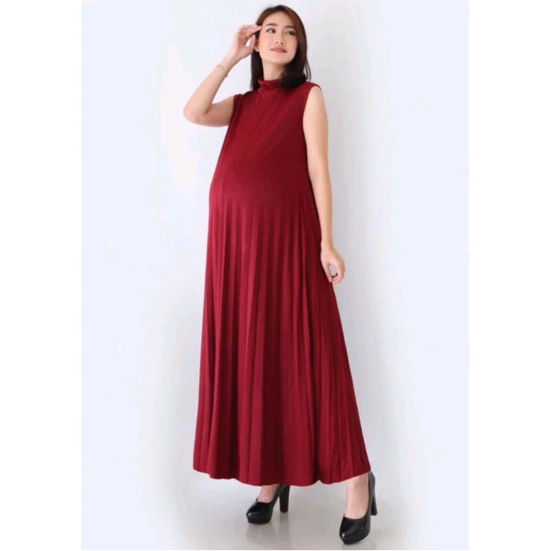 GAMIS PLISKET // INNER DRESS // BAJU HAMIL KEKINIAN// DRESS HAMIL 278