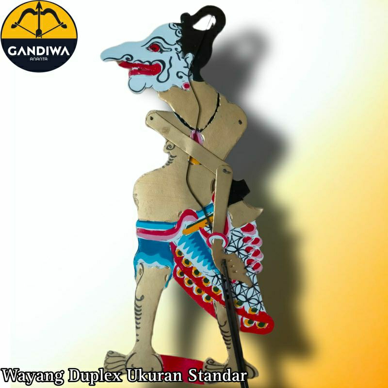 wayang petruk wayang duplex petruk emas