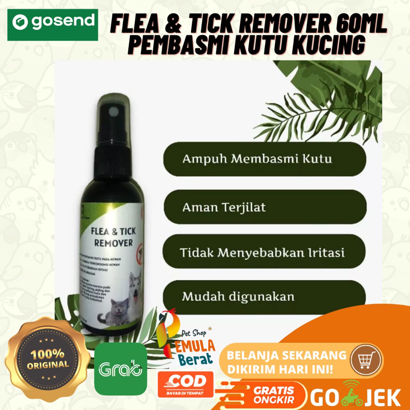 semprotan sprey Obat Kutu Kucing Anjing Spray Aman Terjilat 60ml Semprotan Kutu Kucing Kitten Sempro