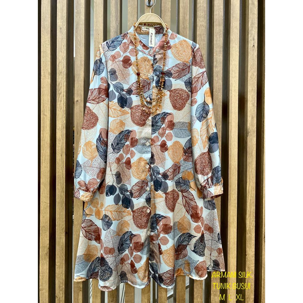 Tunik wanita terbaru motif kekinian / Tunik kemeja wanita katun silk premium / Tunik wanita brand ka