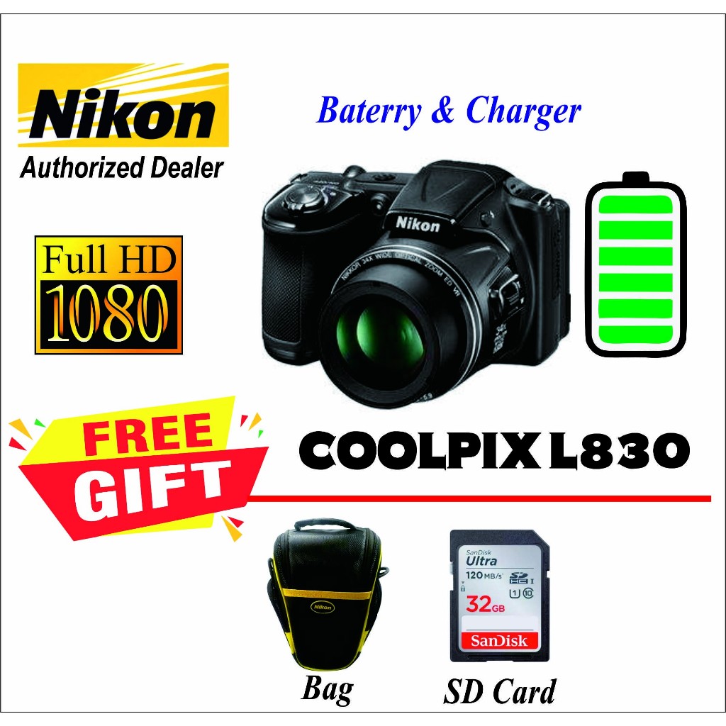 Camera kamera nikon coolpix l830 second