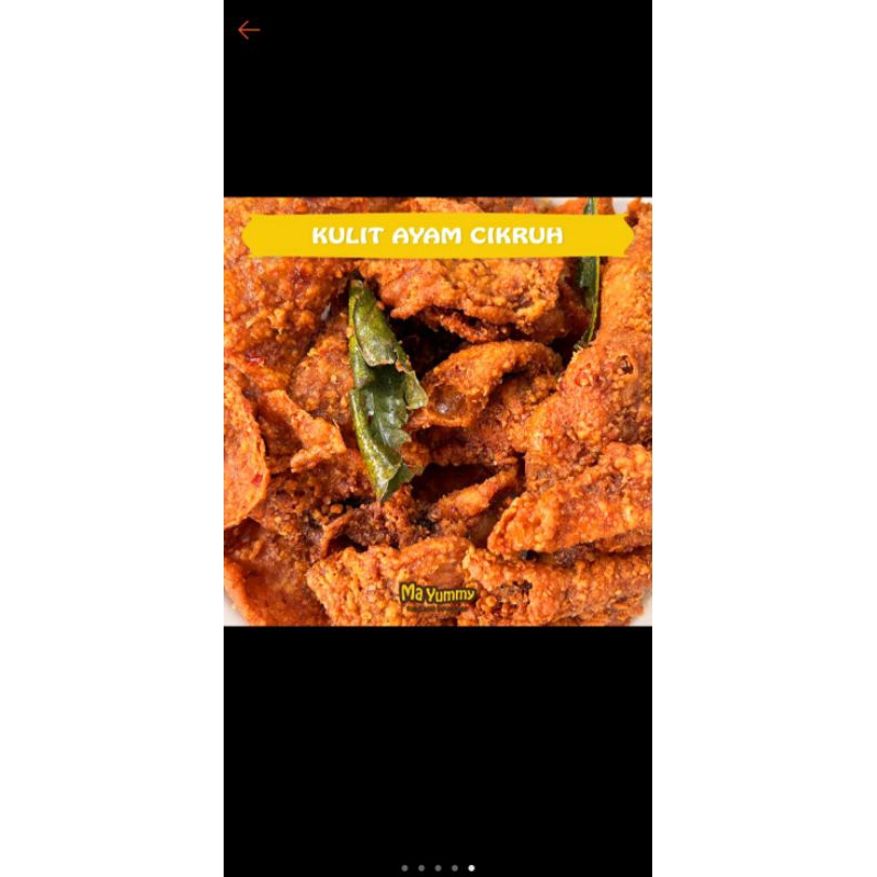 kulit ayam krispy pedas manis/original jeruk ourut.250gr