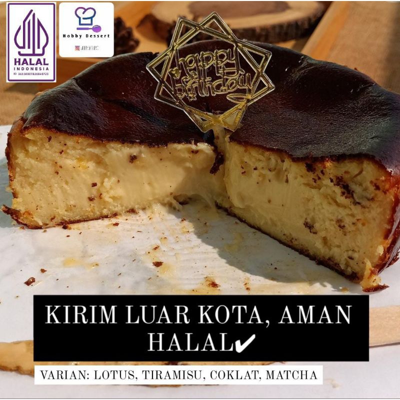 

BENTO CAKE / BASQUE BURNT CHEESE CAKE (16cm) VAKUM HALAL