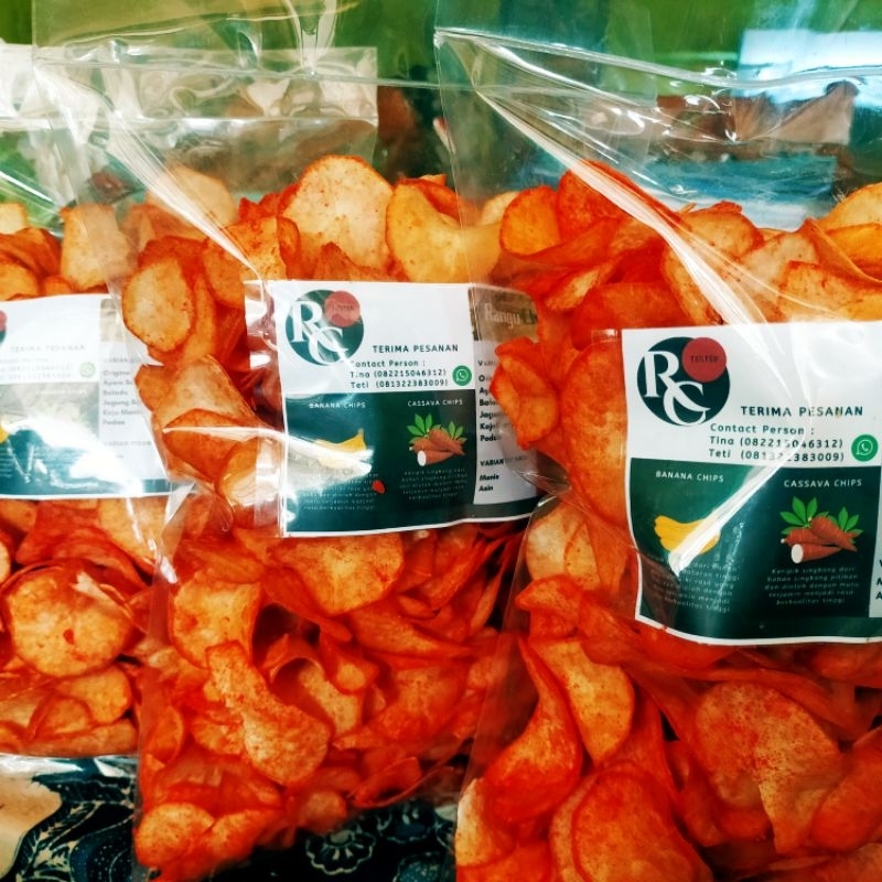 

Keripik Singkong Spesial Rasa Balado 500gram Rangu Chips