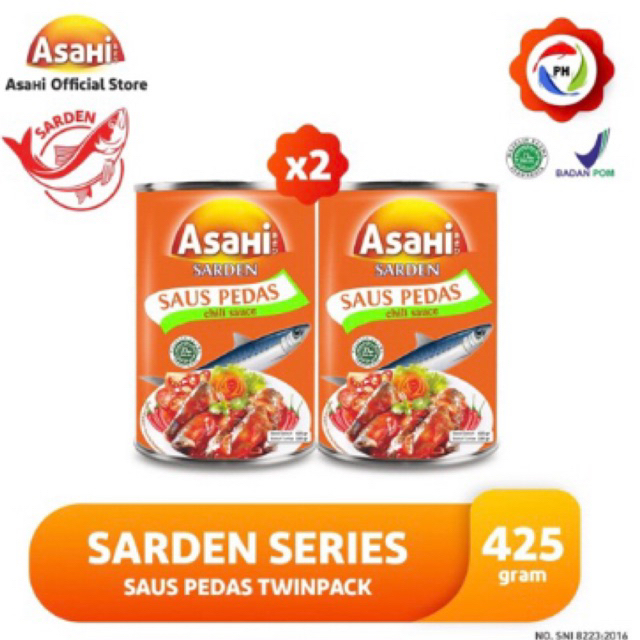 

Asahi Sarden Saus pedas 425gr - isi 2pcs