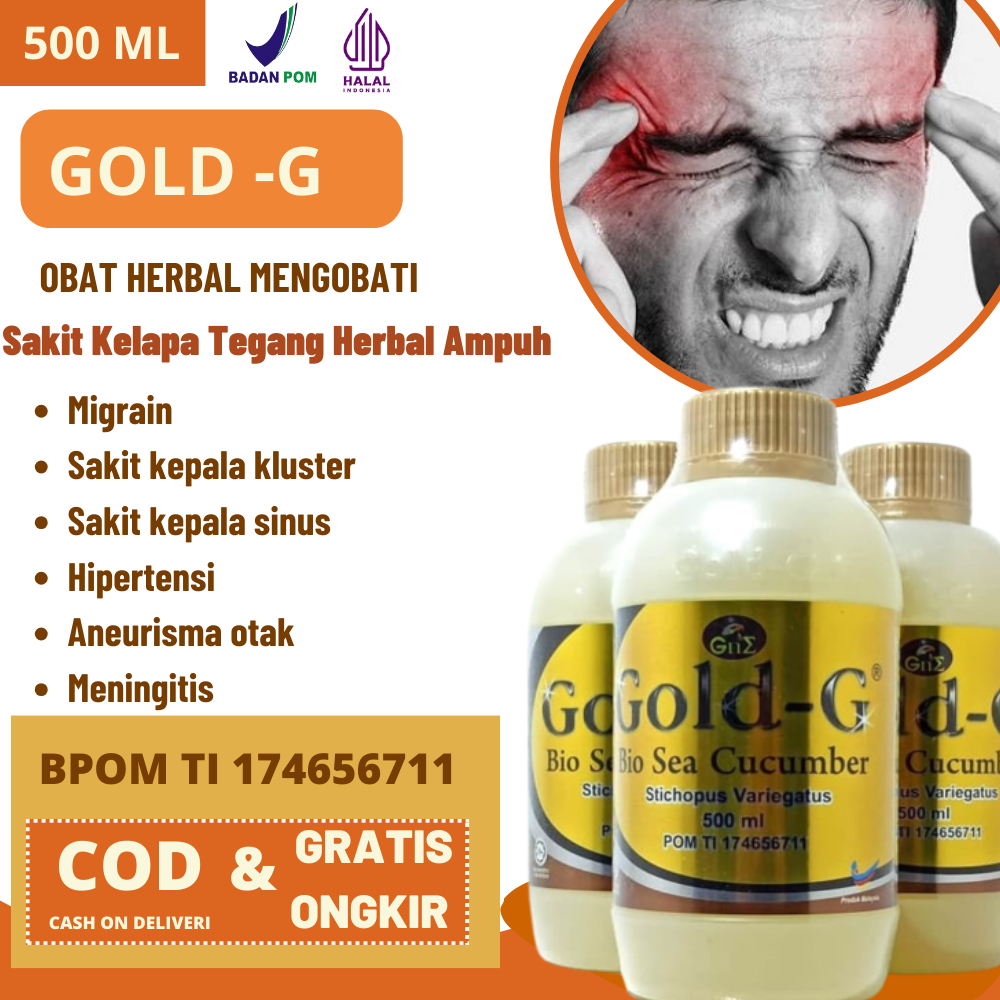 Obat Sakit Kepala Tegang di Bagian Belakang, Rasa Mual, Leher Kaku, Demam dan Linglung Herbal Alami 