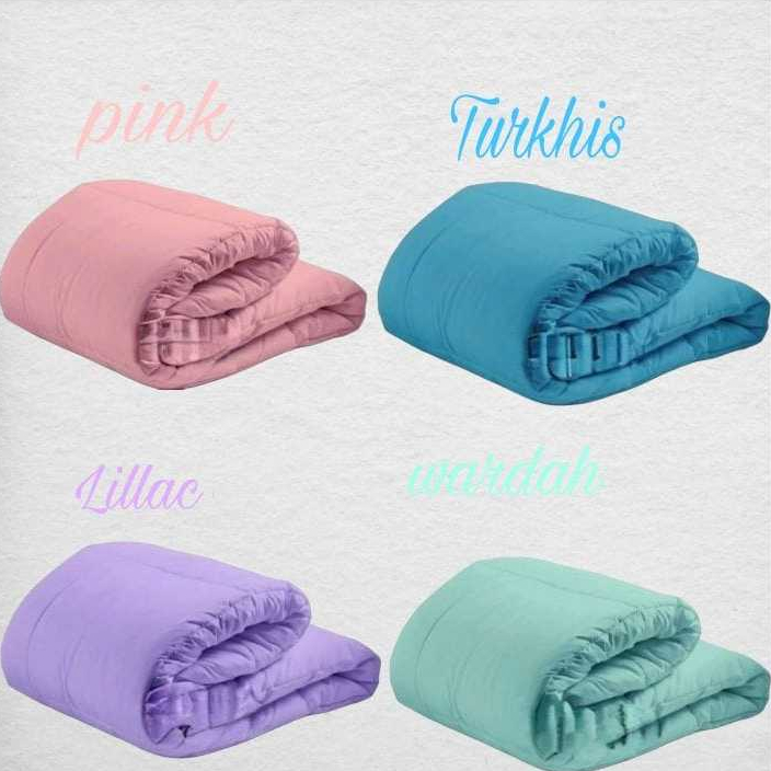 Bed Cover Only 120X200 140X200 Doble PlainPolos Aesthetic Warna Soft