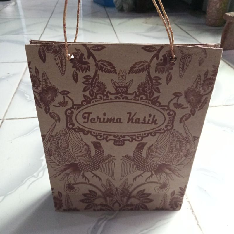 

Paperbag Paper Bag Batik Tanggung Tas Wafer Roti Kelapa Tas Hajatan