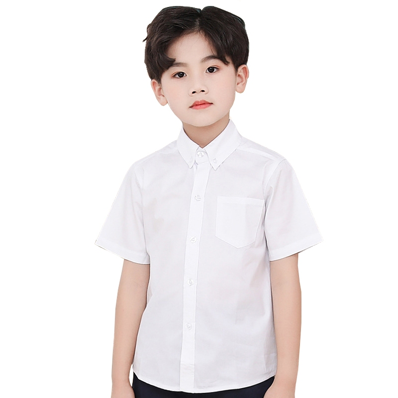 Parayu - Kemeja Putih Anak Lengan Pendek