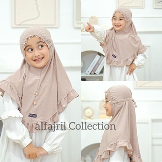 Jilbab anak bergo kerut kids Bunga/Strawberry or al fajril collection
