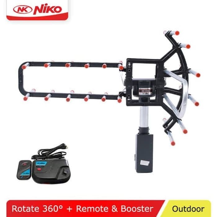 Niko Antena Outdoor Remote + Booster NK 950C / Antena TV Remote TV DIGITAL UHF BOOSTER ANTENA OUTDOOR