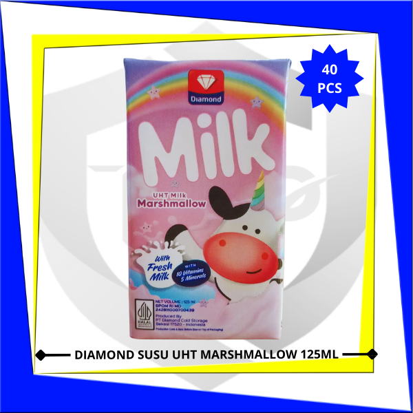 

DIAMOND Susu UHT Marshmallow 125ml x 40 pcs (1 Karton)
