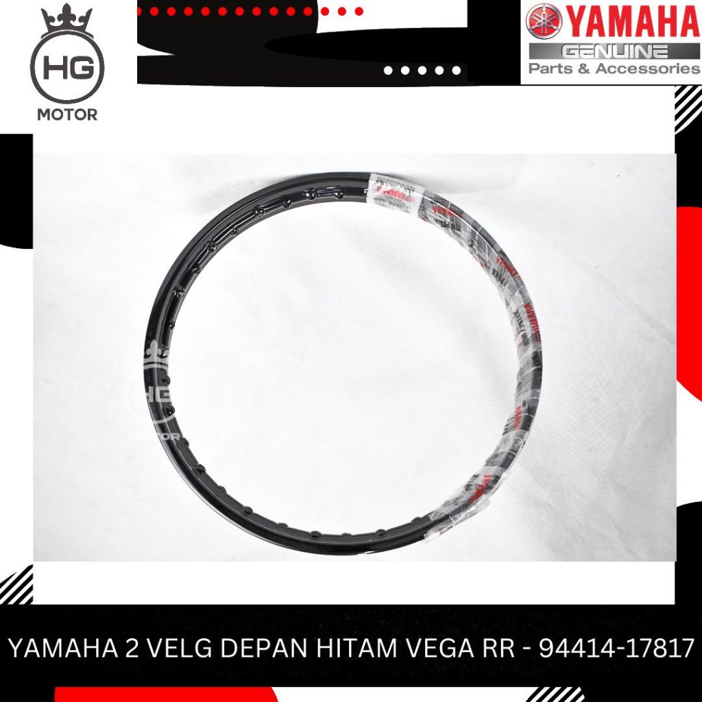 Velg Pelek Depan VEGA RR Warna Hitam Original Yamaha 94414-17817