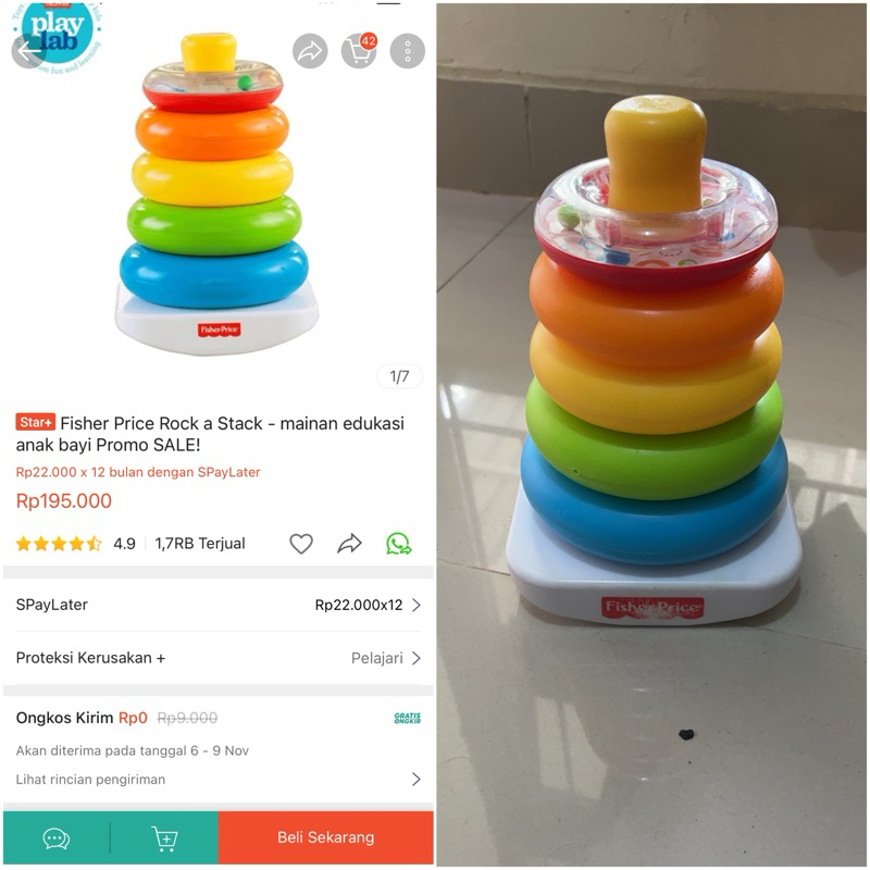 PL Donat Susun Fisher Price